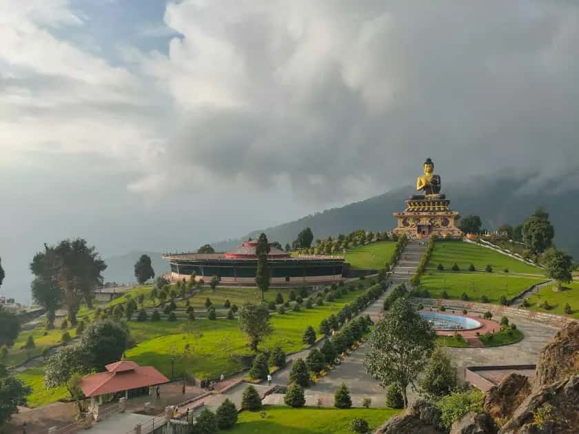 Green mountain valley landscape representing North East India and Meghalaya